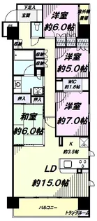 デュオヒルズ新所沢駅前【10階】の間取り