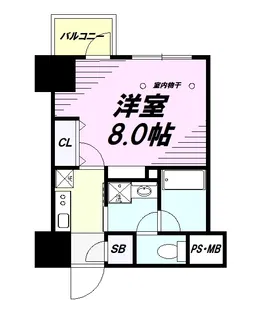 プレシャスハーモニー八王子【5階】の間取り