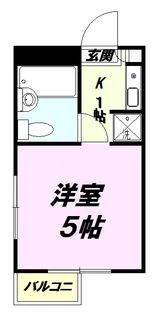 エバーグリーンハウス【305号室】の間取り