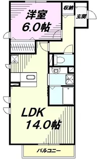 ラフィネ【3階】の間取り