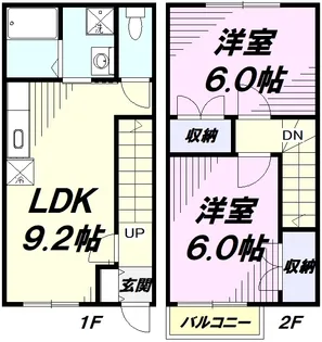 アンプルール ブワ HIRO【1階】の間取り