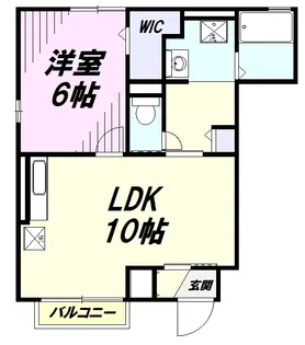 ウィスタリア・ガーデンB【1階】の間取り