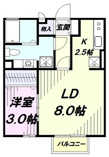 ボナール【1階】の間取り