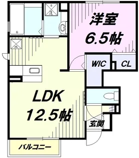 パレスセジュールA【1階】の間取り