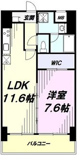 プライムコート立川【12階】の間取り