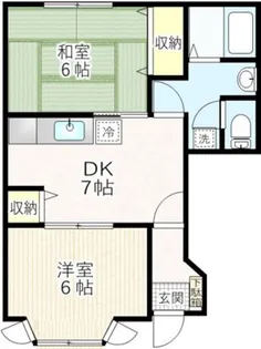 ゼルコヴァ【1階】の間取り