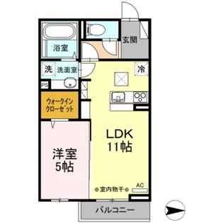 エトワール福生【1階】の間取り