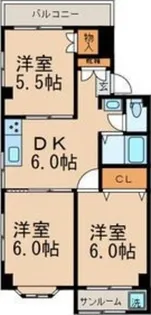 メゾン・ボナール【1階】の間取り