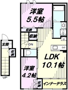 エルフェイム【2階】の間取り