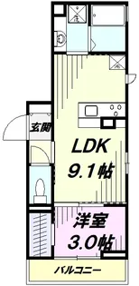 コンフォート高松町【1階】の間取り