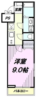 シャトーライフ立川Ⅰ【3階】の間取り