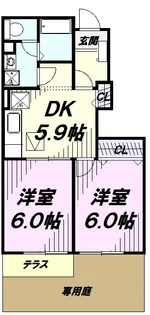 ヴィラ・シャルマン【1階】の間取り