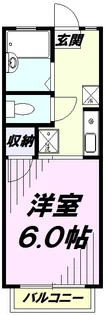 ドゥエル国立【2階】の間取り