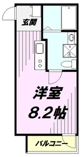 グランドハイツ西国立【1階】の間取り