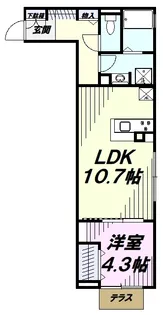 ルミナスティ【1階】の間取り