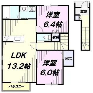 クレールメゾン【2階】の間取り