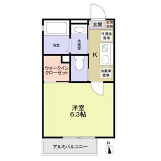 ソラーナ国立【1階】の間取り