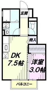ヴィラージュ【1階】の間取り