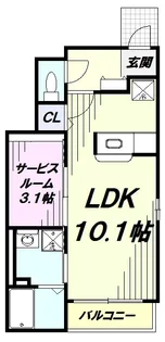 チェリーメゾン【1階】の間取り