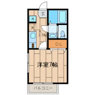 K−SQUARE【2-A号室】の間取り