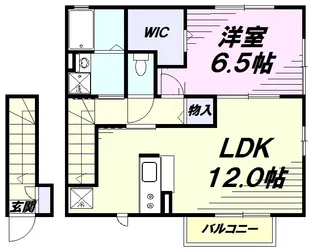 ラ・メール【2階】の間取り