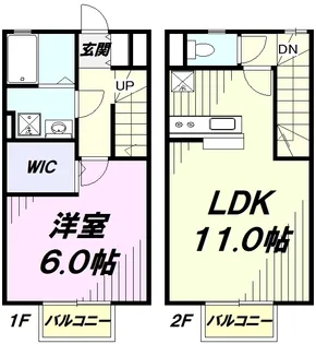 ジュネックス B【1階】の間取り