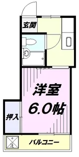 セルクルガトン西国立【2階】の間取り