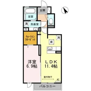 イル フトゥーロ【1階】の間取り