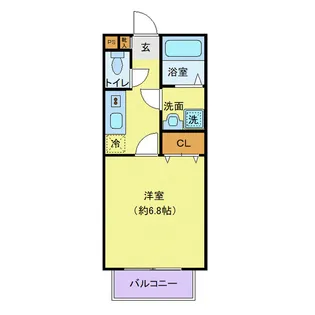 アムール こずえ【2階】の間取り