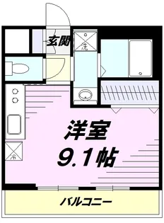 ソレイユ東大和【2階】の間取り