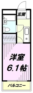 メルベーユ【1階】の間取り