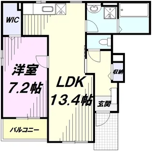 リバーサイドハピネス【1階】の間取り