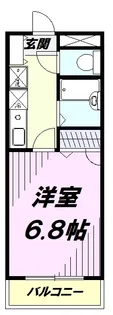 1Kの間取り画像