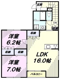 クラシス【2階】の間取り