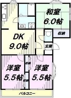 ラ・クロス【2階】の間取り