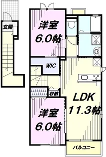 ベルグラン【2階】の間取り