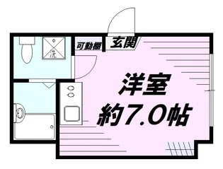 シンエンライト立川【2階】の間取り