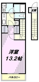 リブリ・ガーデン国立 【2階】の間取り
