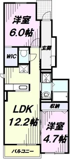 コルソ ラッフィナートIV【1階】の間取り