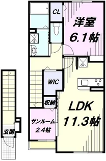 アリエッタ【2階】の間取り