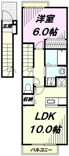 ルミエールⅠ【2階】の間取り