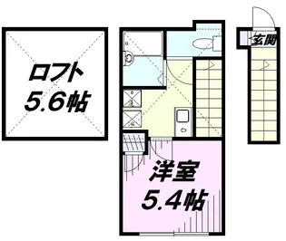 Ipomee de Tachikawa【203号室】の間取り