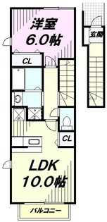 レイン ツリー【2階】の間取り