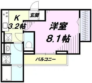 メゾンボヌール【2階】の間取り