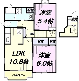 レジデンスグリーンヒル【2階】の間取り