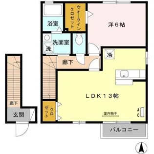ジュネックス A【2階】の間取り