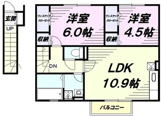リベルテ【2階】の間取り