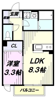 Aries国立【1階】の間取り