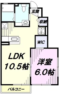 セジュール武蔵【1階】の間取り