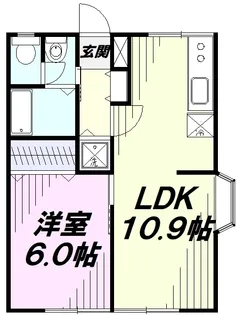 エステートピアグリーン【2階】の間取り